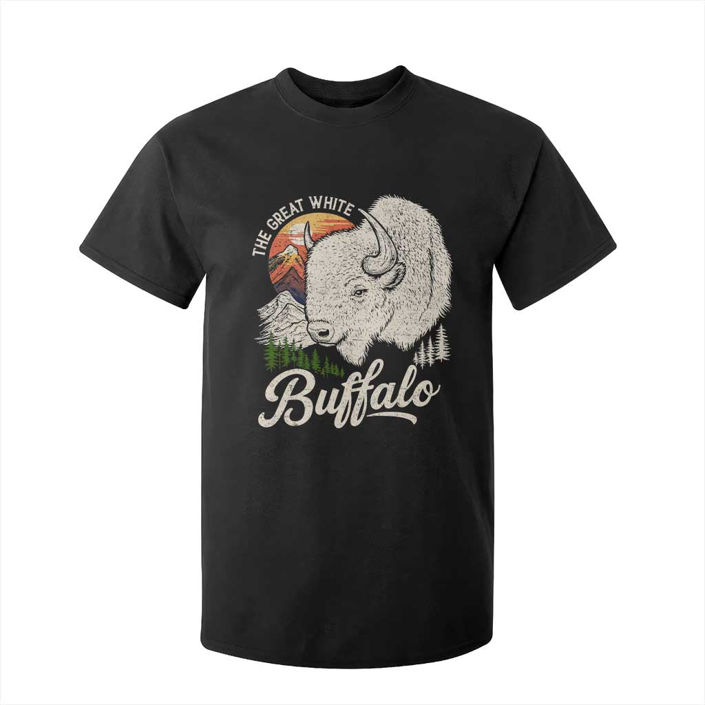 The Great White Buffalo T Shirt For Kid Native American Sacred Spirit Animal TS11 Black Print Your Wear