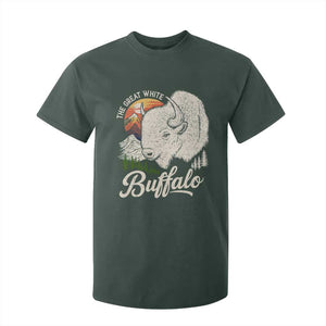The Great White Buffalo T Shirt For Kid Native American Sacred Spirit Animal TS11 Dark Forest Green Print Your Wear