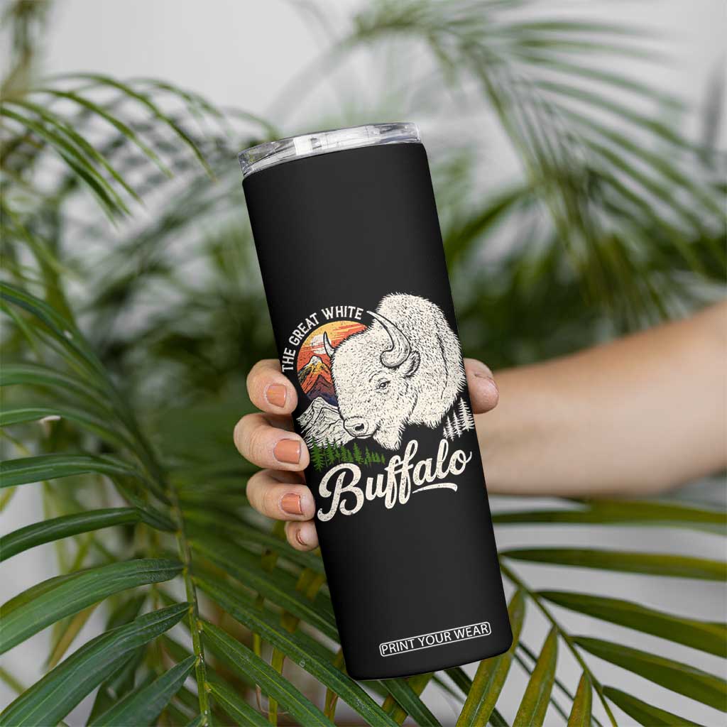 The Great White Buffalo Skinny Tumbler Native American Sacred Spirit Animal TS11 Print Your Wear