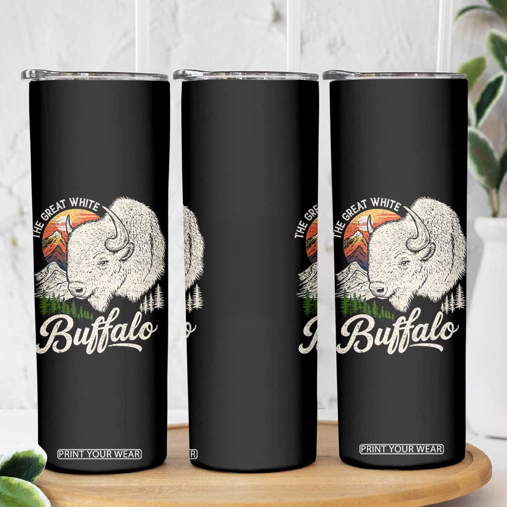 The Great White Buffalo Skinny Tumbler Native American Sacred Spirit Animal TS11 Print Your Wear