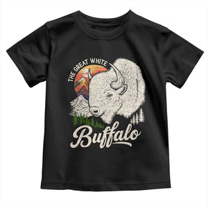 The Great White Buffalo Toddler T Shirt Native American Sacred Spirit Animal TS11 Black Print Your Wear