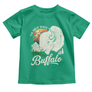 The Great White Buffalo Toddler T Shirt Native American Sacred Spirit Animal TS11 Irish Green Print Your Wear
