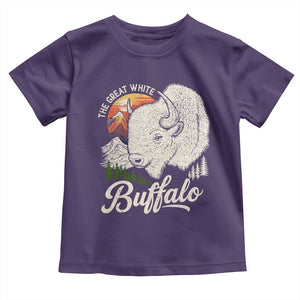 The Great White Buffalo Toddler T Shirt Native American Sacred Spirit Animal TS11 Purple Print Your Wear
