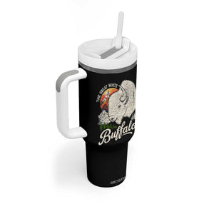 The Great White Buffalo Tumbler With Handle Native American Sacred Spirit Animal TS11 Print Your Wear