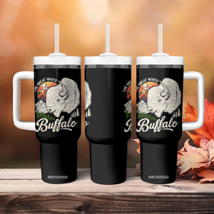 The Great White Buffalo Tumbler With Handle Native American Sacred Spirit Animal TS11 Print Your Wear