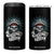 Native American Respect The Chief 4 in 1 Can Cooler Tumbler Indian Tribal Skull Headdress TS11 One Size: 16 oz Black Print Your Wear