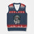 Native American Respect The Chief V-Neck Knit Sweater Vest Indian Tribal Skull Headdress - Print Your Wear