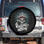 Native American Respect The Chief Spare Tire Cover Indian Tribal Skull Headdress TS11 No hole Black Print Your Wear