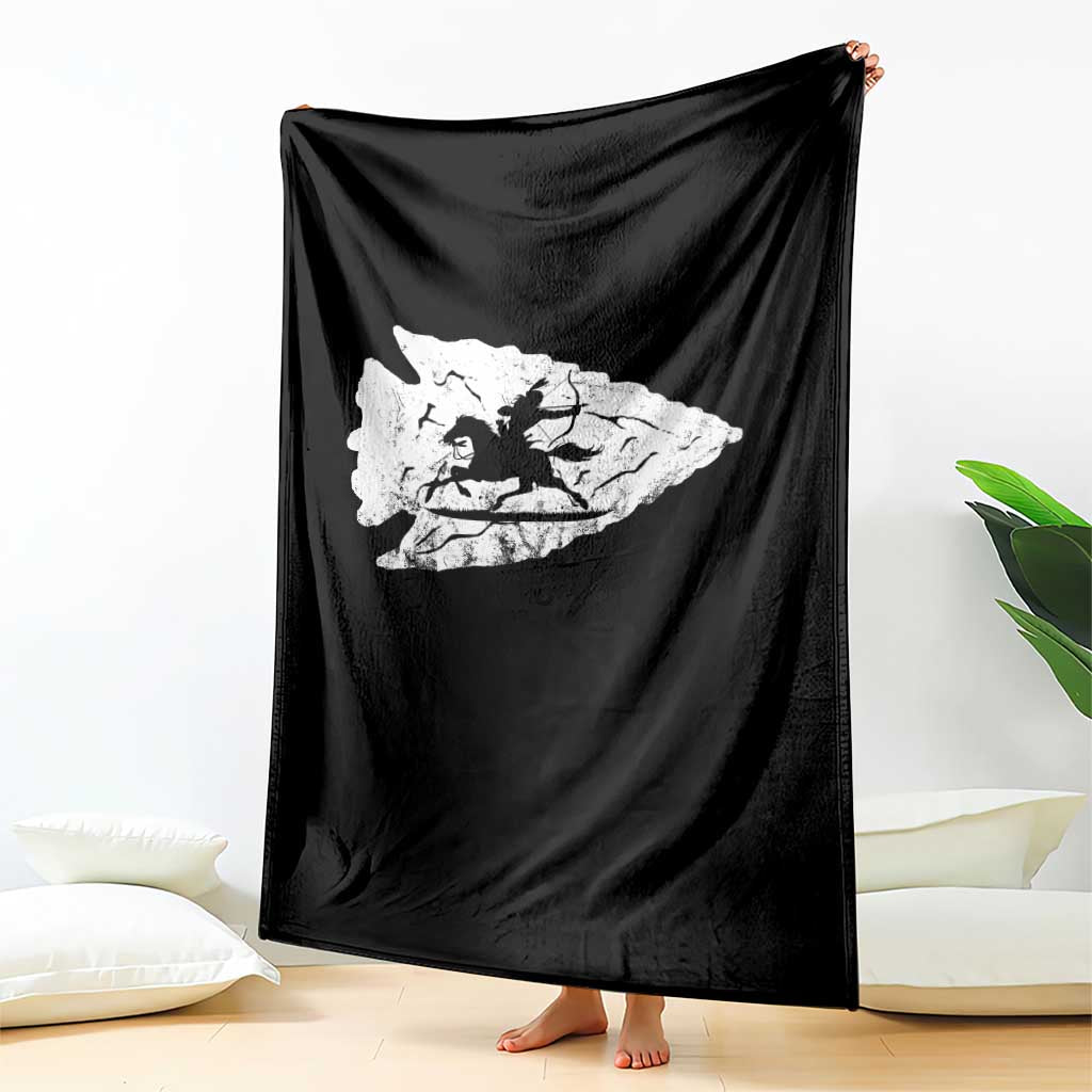 Arrowhead Hunter Indian Chief Relic Hunting Native American Throw Blanket TS11 Print Your Wear
