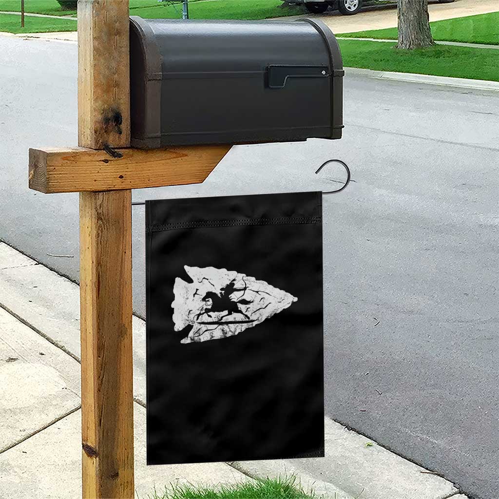 Arrowhead Hunter Indian Chief Relic Hunting Native American Garden Flag TS11 Print Your Wear