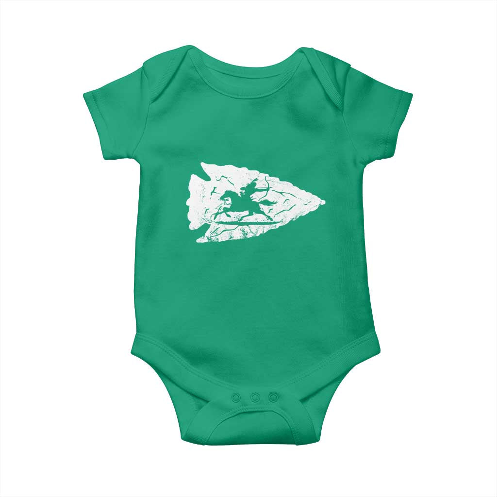 Arrowhead Hunter Indian Chief Relic Hunting Native American Baby Onesie TS11 Irish Green Print Your Wear