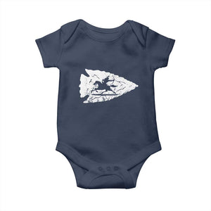 Arrowhead Hunter Indian Chief Relic Hunting Native American Baby Onesie TS11 Navy Print Your Wear