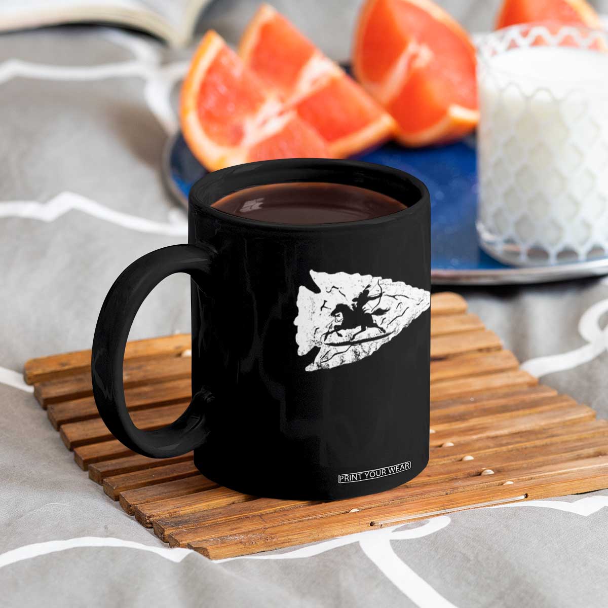 Arrowhead Hunter Indian Chief Relic Hunting Native American Coffee Mug TS11 Print Your Wear