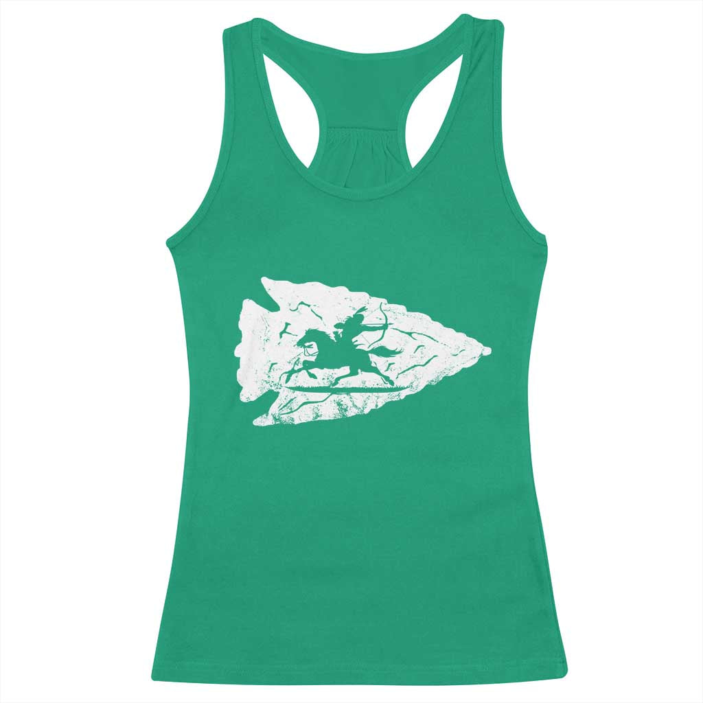 Arrowhead Hunter Indian Chief Relic Hunting Native American Racerback Tank Top TS11 Irish Green Print Your Wear