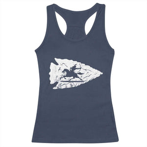 Arrowhead Hunter Indian Chief Relic Hunting Native American Racerback Tank Top TS11 Navy Print Your Wear