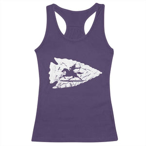 Arrowhead Hunter Indian Chief Relic Hunting Native American Racerback Tank Top TS11 Purple Print Your Wear