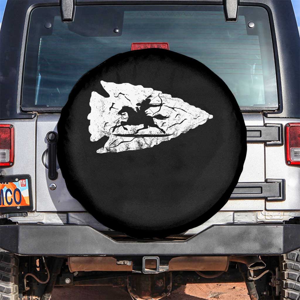 Arrowhead Hunter Indian Chief Relic Hunting Native American Spare Tire Cover TS11 No hole Black Print Your Wear