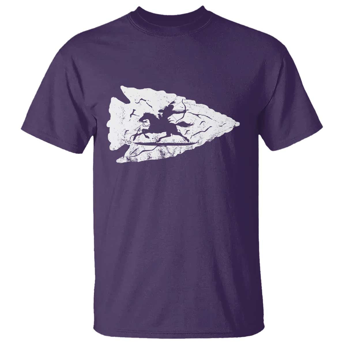 Arrowhead Hunter Indian Chief Relic Hunting Native American T Shirt TS11 Purple Print Your Wear