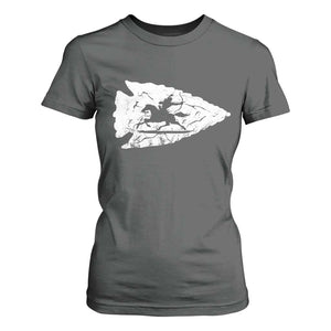 Arrowhead Hunter Indian Chief Relic Hunting Native American T Shirt For Women TS11 Dark Heather Print Your Wear