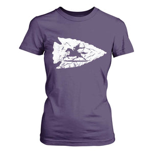 Arrowhead Hunter Indian Chief Relic Hunting Native American T Shirt For Women TS11 Purple Print Your Wear