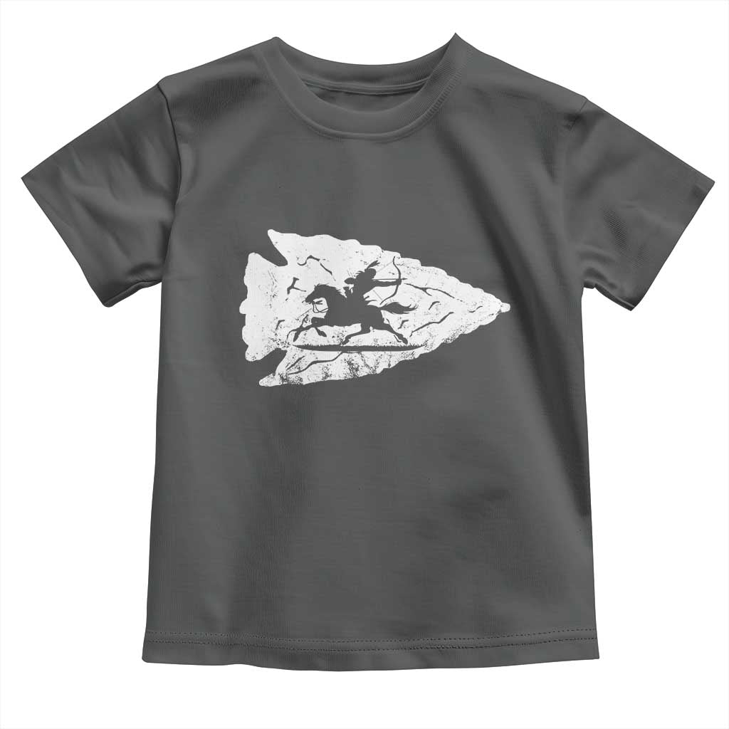Arrowhead Hunter Indian Chief Relic Hunting Native American Toddler T Shirt TS11 Dark Heather Print Your Wear
