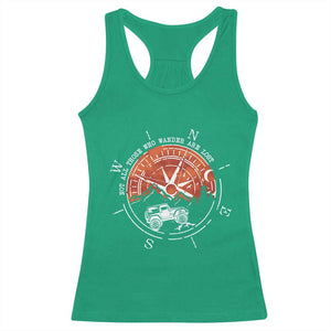 Not All Those Who Wander Are Lost Racerback Tank Top Compass Off Road Car TS11 Irish Green Print Your Wear