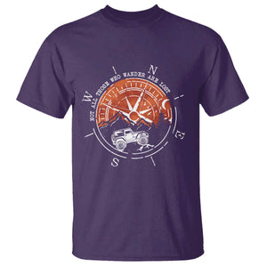 Not All Those Who Wander Are Lost T Shirt Compass Off Road Car TS11 Purple Print Your Wear