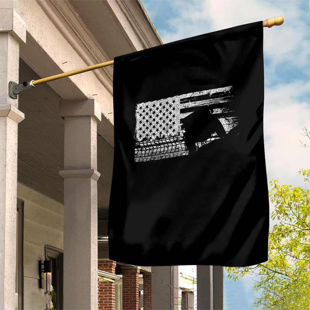Off Road QUAD ATV Car Adventure Vintage American Flag Garden Flag TS11 Print Your Wear