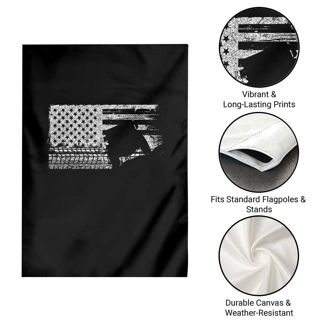 Off Road QUAD ATV Car Adventure Vintage American Flag Garden Flag TS11 Print Your Wear