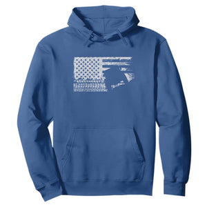 Off Road Quad ATV Car Adventure Vintage American Flag Hoodie TS11 Royal Blue Print Your Wear