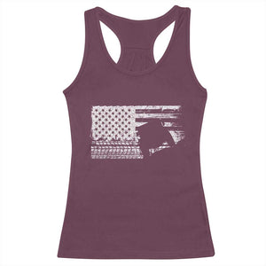 Off Road QUAD ATV Car Adventure Vintage American Flag Racerback Tank Top TS11 Maroon Print Your Wear