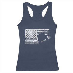 Off Road QUAD ATV Car Adventure Vintage American Flag Racerback Tank Top TS11 Navy Print Your Wear