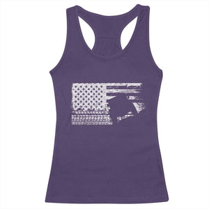 Off Road QUAD ATV Car Adventure Vintage American Flag Racerback Tank Top TS11 Purple Print Your Wear