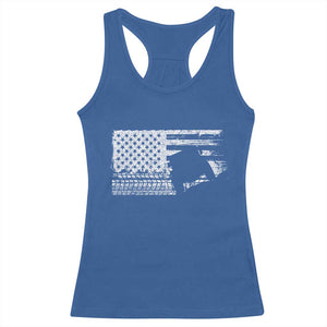 Off Road QUAD ATV Car Adventure Vintage American Flag Racerback Tank Top TS11 Royal Blue Print Your Wear