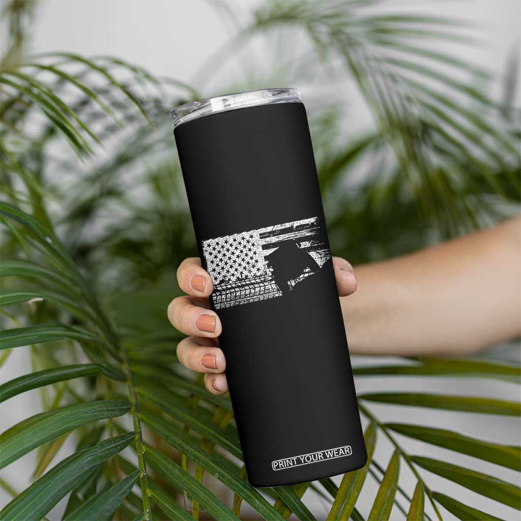 Off Road QUAD ATV Car Adventure Vintage American Flag Skinny Tumbler TS11 Print Your Wear
