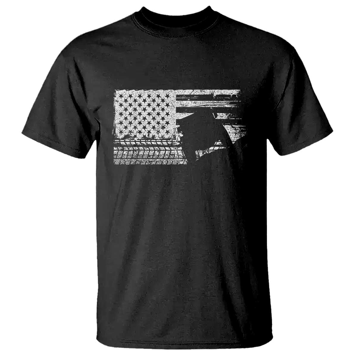 Off Road Quad ATV Car Adventure Vintage American Flag T Shirt TS11 Black Print Your Wear
