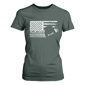 Off Road Quad ATV Car Adventure Vintage American Flag T Shirt For Women TS11 Dark Forest Green Print Your Wear