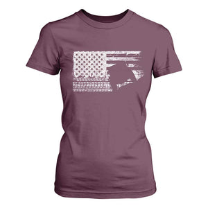 Off Road Quad ATV Car Adventure Vintage American Flag T Shirt For Women TS11 Maroon Print Your Wear