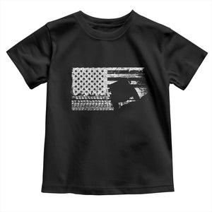 Off Road QUAD ATV Car Adventure Vintage American Flag Toddler T Shirt TS11 Black Print Your Wear