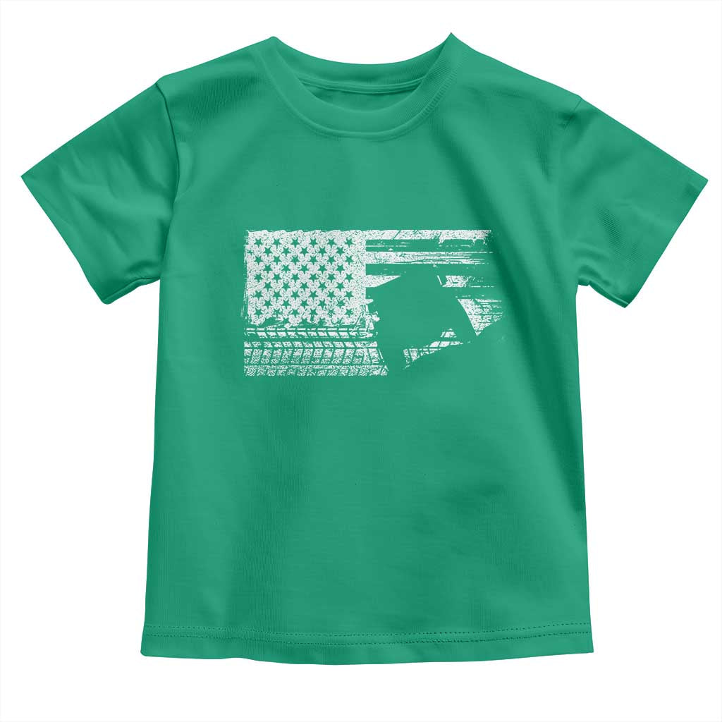 Off Road QUAD ATV Car Adventure Vintage American Flag Toddler T Shirt TS11 Irish Green Print Your Wear