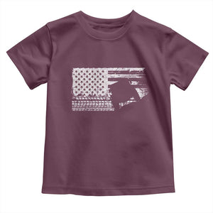 Off Road QUAD ATV Car Adventure Vintage American Flag Toddler T Shirt TS11 Maroon Print Your Wear