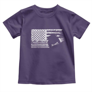 Off Road QUAD ATV Car Adventure Vintage American Flag Toddler T Shirt TS11 Purple Print Your Wear