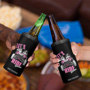 Funny Lets Ride Bitches 4 in 1 Can Cooler Tumbler UTV SXS Four Wheeler UTV Offroad Mudding TS11 Print Your Wear