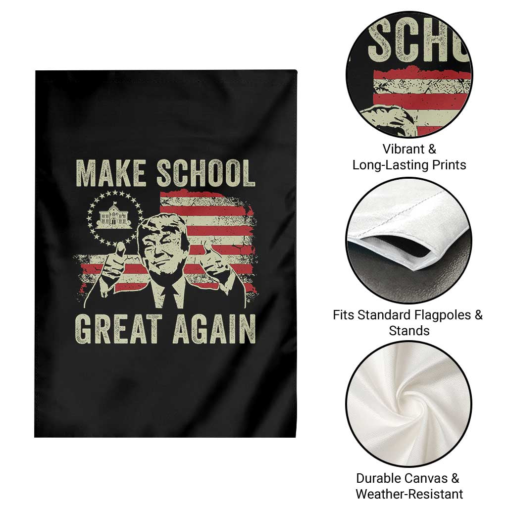 Funny Trump Make School Great Again Garden Flag Back To School American Flag TS11 Print Your Wear