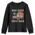Funny Trump Make School Great Again Youth Sweatshirt Back To School American Flag TS11 Black Print Your Wear