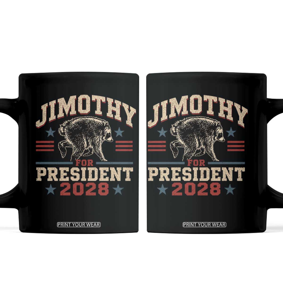 Jimothy For President 2028 Coffee Mug Funny Jimothy The Raccoon Seattle Trash Panda Meme TS11 Black Print Your Wear