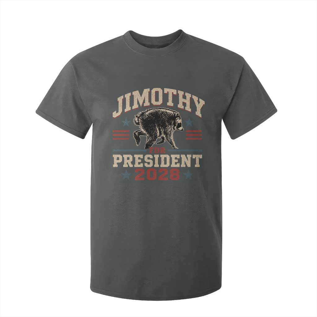 Jimothy For President 2028 T Shirt For Kid Funny Jimothy The Raccoon Seattle Trash Panda Meme