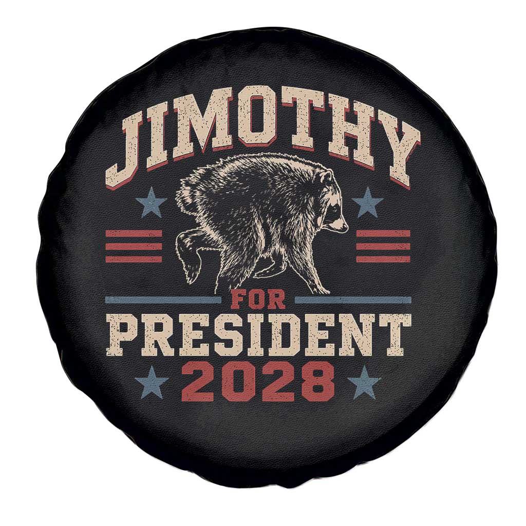 Jimothy For President 2028 Spare Tire Cover Funny Jimothy The Raccoon Seattle Trash Panda Meme