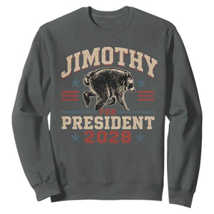 Jimothy For President 2028 Sweatshirt Funny Jimothy The Raccoon Seattle Trash Panda Meme