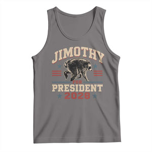Jimothy For President 2028 Tank Top Funny Jimothy The Raccoon Seattle Trash Panda Meme